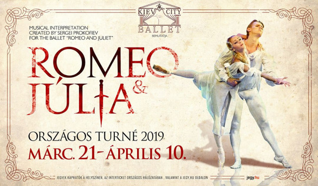 A Kiev City Balett Rómeó és Júlia balettje 2019-ben Keszthelyen a Balaton Színházban - Jegyek itt!