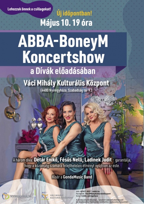 ABBA - BoneyM kocertshow Nyíregyházán - Jegyek és fellépők itt!