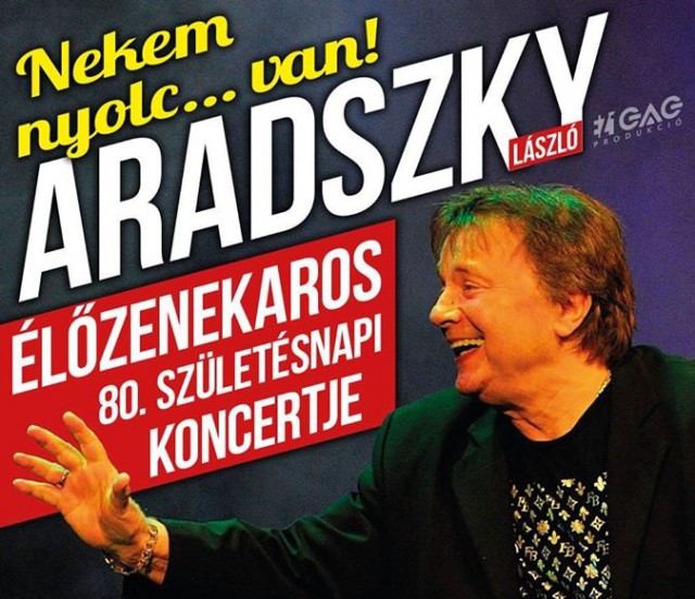 Aradszky László koncert Békéscsabán - Jegyek itt!