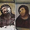 Kiállítást nyit a majom arcú Jézus restaurátora!