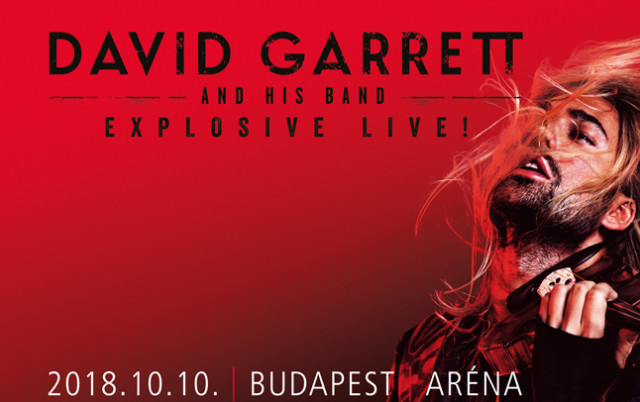 David Garrett koncert 2018-ban Budapesten - Jegyek a magyarországi aréna koncertre itt!