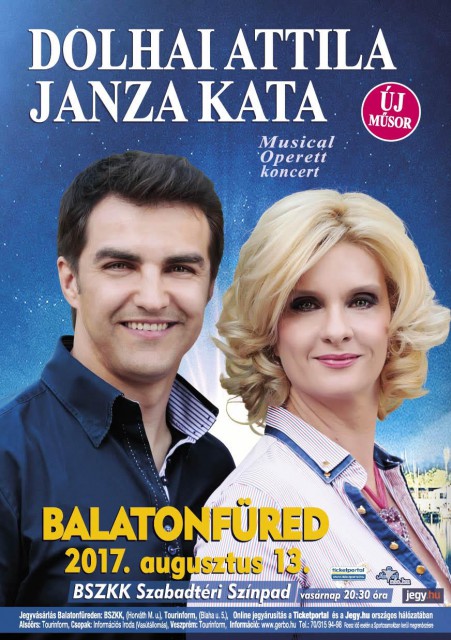 Dolhai Attila és Janza Kata musical-operett koncert Balatonfüreden! Jegyek itt!