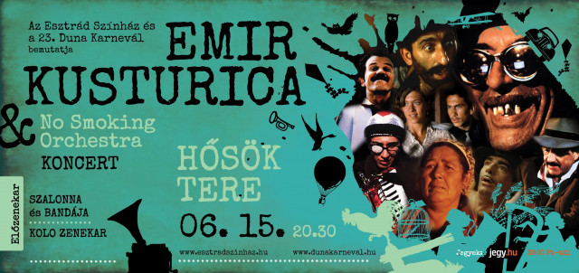 Emir Kusturica és a The No Smoking Orchestra koncert Budapesten a Hősök terén - Jegyek itt!