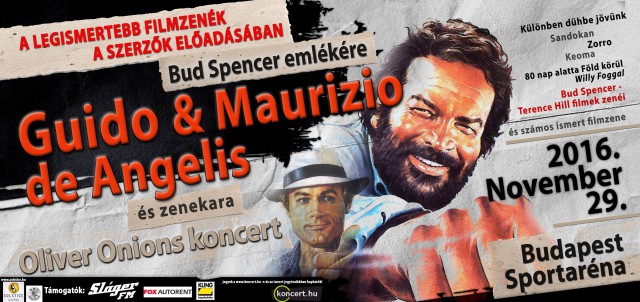 Guido & Maurizio de Angelis koncert Bud Spencer emlékére az Arénában - Jegyek itt!