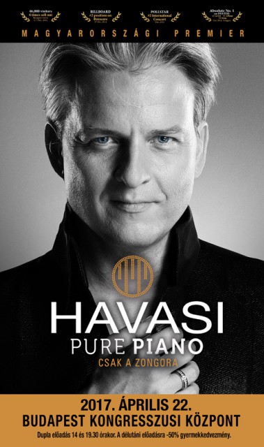 Havasi Pure Piano koncert 2017-ben a Budapesti Kongresszusi Központban - Jegyek itt!