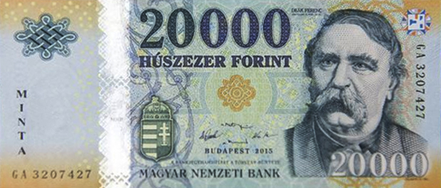 Ilyen lesz az új húszezres! Nézd meg! Itt az új 20000 forintos bankjegy!