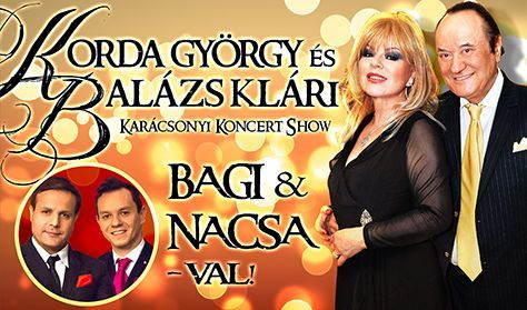 Korda György és Balázs Klári karácsonyi koncert Győrben - Jegyek itt!