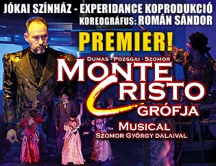 Monte Cristo grófja musical 2018-ban Budapesten - Jegyek itt!
