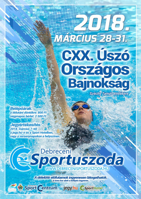 Úszó Országos Bajnokság 2018-ban Debrecenben - Jegyek itt!