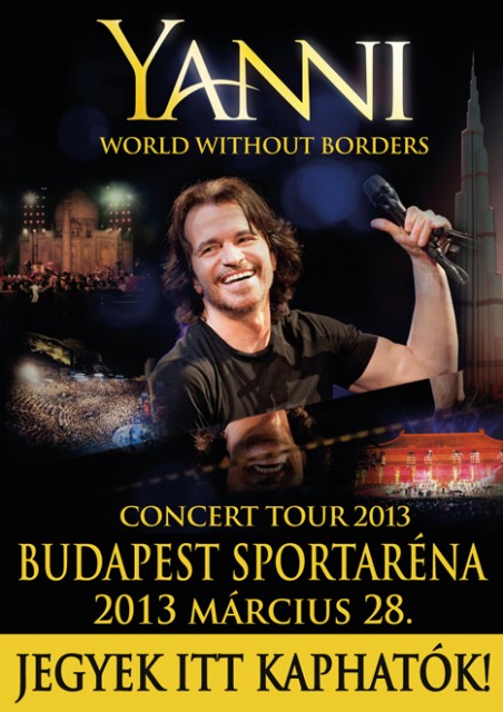 Yanni koncert Budapesten az Arénában! Jegyek itt!