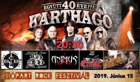 A Karthago is fellép a Sióparti Rock Fesztiválon 2019-ben - Jegyek itt!