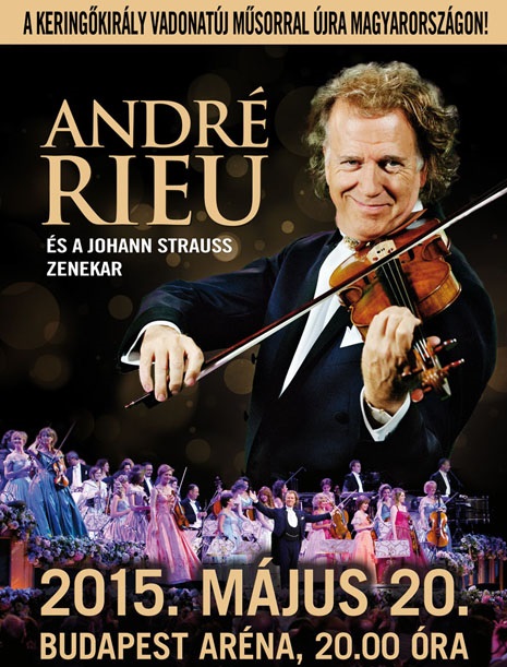 André Rieu és a Johann Strauss Zenekar koncertje 2015-ben az Arénában - Jegyek itt!