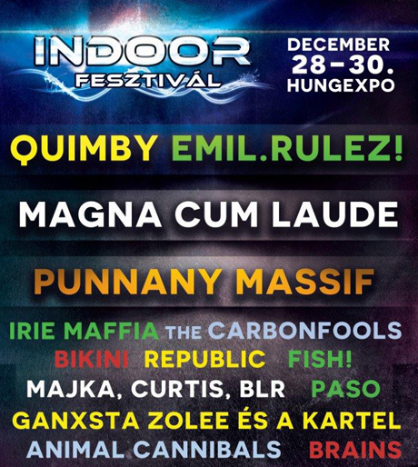 Az Indoor Fesztiválon december 28-án mutatja be új lemezét a Quimby! Jegyek itt!