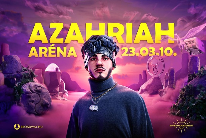 Azahriah koncert 2023-ban a Papp László Sportarénában - Jegyek Azahriah arénakoncertjére itt!