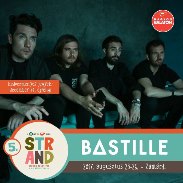 Bastille koncert 2019-ben a Strand Fesztiválon - Jegyek itt!