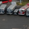 55 év autóbuszai a BKV óbudai garázsában