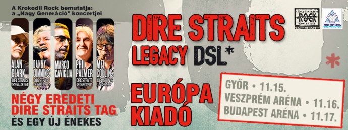 Dire Straits Legacy DSL koncert 2024-ben Pécsen a Sportcsarnokban - Jegyek itt!