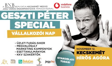 Geszti Péter Speciális Vállalkozói turné  2019 - Jegyek és helyszinek itt!