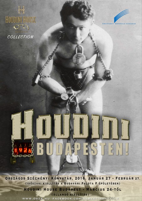 Houdini kiállítás Budapesten 2016-ban!