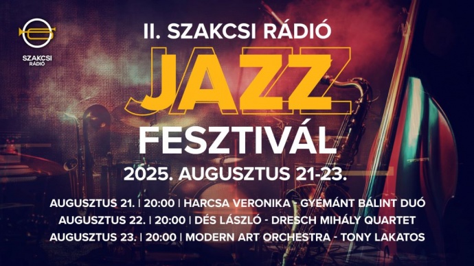 II. Szakcsi Rádió Jazz Fesztivál 2025 - Jegyek és fellépők itt!