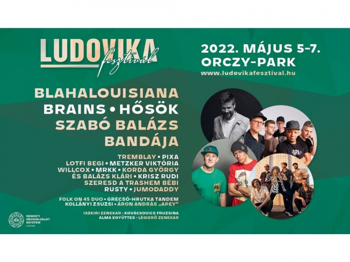Ludovika Fesztivál 2022-ben Budapesten - Jegyek és fellépők itt!