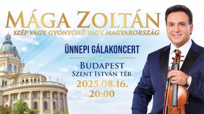 Mága Zoltán koncert a Szent István Bazilika előtt! Jegyek itt!
