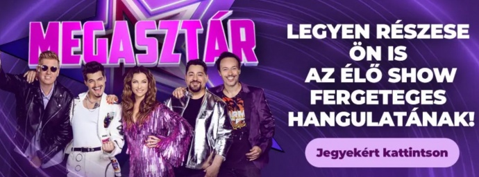 Megasztár 2024 élő adások - Jegyek a TV2 stúdiójába a TV felvételre itt!