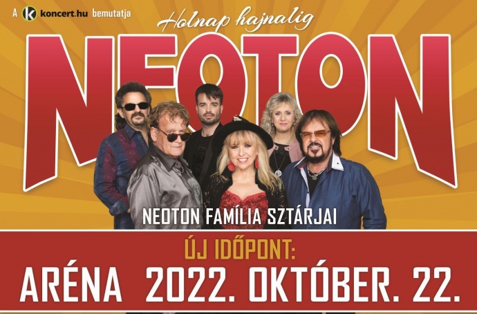 Neoton koncert 2022-ben Budapesten a Sportrénában - Jegyek a Neoton Aréna koncertre itt!