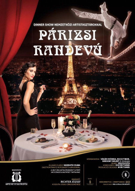 Párizsi randevú – Volt egyszer egy Moulin Rouge - Cirkuszi show és vacsora a Kálmán Imre Teátrumban!