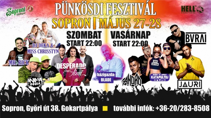 Pünkösdi Fesztivál 2023-ban Sopronban a Gokart pályán - Jegyek és fellépők!