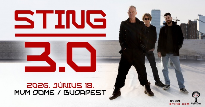 Sting koncert lesz 2026-ban Budapesten a MVM Domeban!