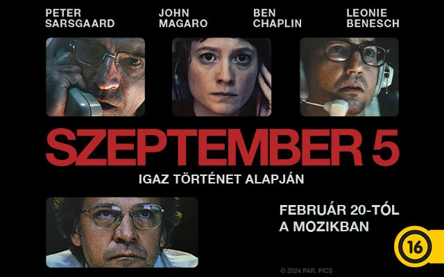 Szeptember 5 - Nézd meg premier előtt! Nyerj 2 jegyet!