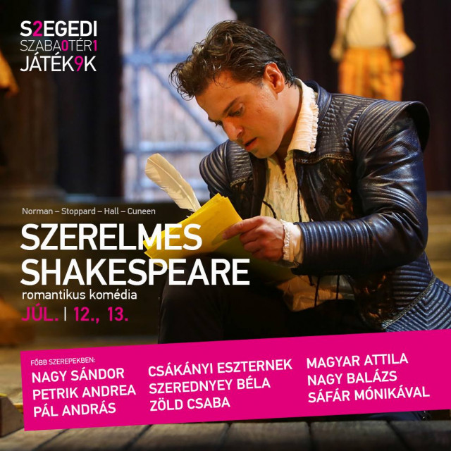Szerelmes Shakespeare szegedi szereposztás és jegyek itt!