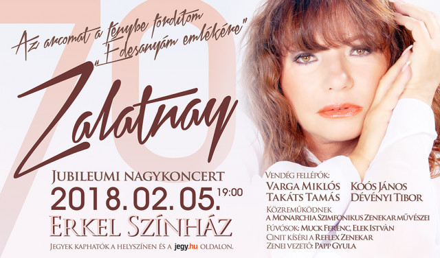 Zalatnay Cini 70 koncert 2018-ban az Erkel Színházban - Jegyek itt!