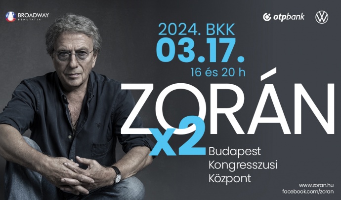 Zorán koncert 2024-ben a Budapest Kongresszusi Központban - Jegyek itt!